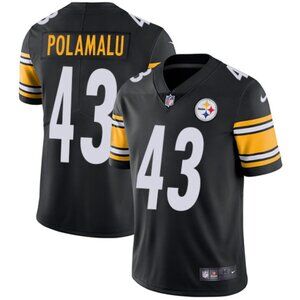 Troy Polamalu Black Vapor Stitched Jersey Choose for Mens Youths